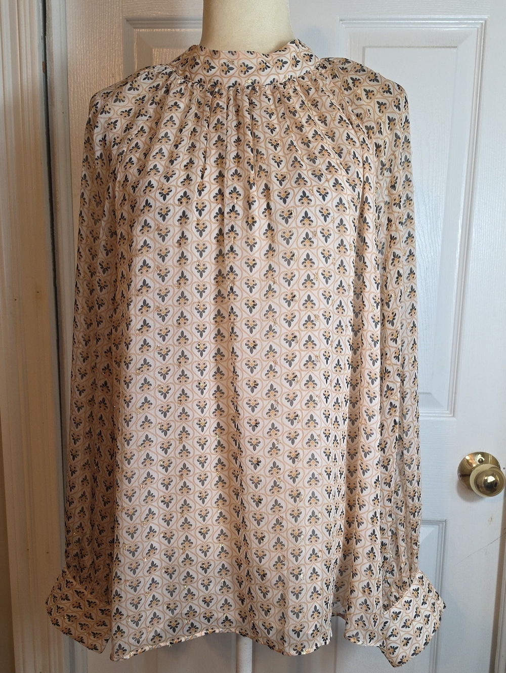 Ann Taylor High Neck Blouse